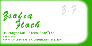 zsofia floch business card